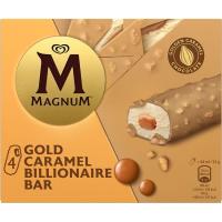 Helado Double Gold Caramel Billionaire MAGNUM, pack 4x67 ml Helado Double Gold Caramel Billionaire MAGNUM, pack 4x67 ml
