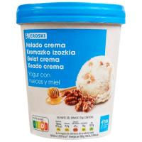 Gelat iogurt c/nous i mel EROSKI, terrina 500 ml Gelat iogurt c/nous i mel EROSKI, terrina 500 ml