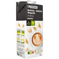 Beguda vegetal de civada barista EROSKI, brik 1 l