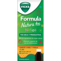 Jarabe niños tos seca y productiva VICKS NATURA TOS, bote 140 ml Jarabe niños tos seca y productiva VICKS NATURA TOS, bote 140 ml
