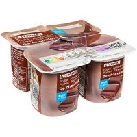 Postre sabor chocolate EROSKI, pack 4x125 g Postre sabor chocolate EROSKI, pack 4x125 g