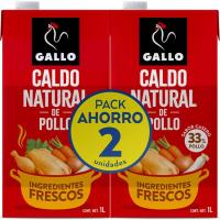 Brou de pollastre GALLO, pack 2x1 litres