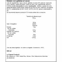 Helado de galletas al cacao LA FAGEDA, tarrina 500 ml