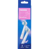 Cepillo eléctrico compatible sensible EROSKI, recambio 2 uds Cepillo eléctrico compatible sensible EROSKI, recambio 2 uds