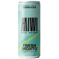 Refresco de kombucha sabor mojito MIWI, lata 25 cl Refresco de kombucha sabor mojito MIWI, lata 25 cl