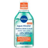 Agua micelar con sérum derma skin clear NIVEA, bote 400 ml Agua micelar con sérum derma skin clear NIVEA, bote 400 ml
