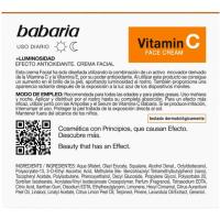 Crema facial vitamina C BABARIA, tarro 50 ml