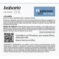 Crema facial àcid hialuronico BABARIA, pot 50 ml