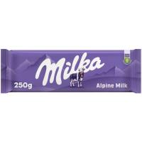 Chocolate con leche MILKA, tableta 250 g Chocolate con leche MILKA, tableta 250 g