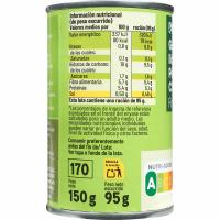 Guisantes finos EROSKI, pack 2x95 g