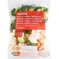 Coliflor, brócoli, zanahoria para microondas EROSKI, bolsa 300 g Coliflor, brócoli, zanahoria para microondas EROSKI, bolsa 300 g