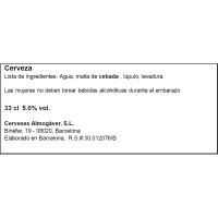 Cervesa artesana IPA ALMOGÀVER, ampolla 33cl