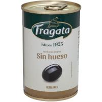 Olives negres sense os FRAGATA, lata 120 g