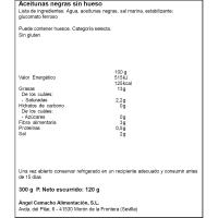 Olives negres sense os FRAGATA, lata 120 g