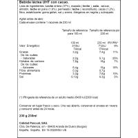 Batut cacau africà PASCUAL lateado, pet 230 ml