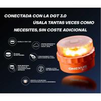 Baliza geolocalizable V16, obligatoria 01/01/2026, indicador batería ONEXUS, 1 ud