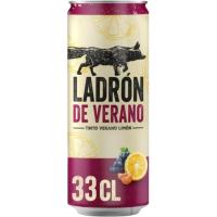 Tinto de verano limón LADRÓN DE VERANO, lata 33 cl