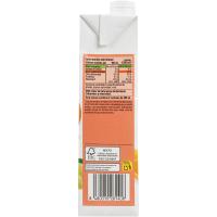 Zumo naranja y melocotón EROSKI, brik 1 litro