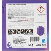 Detergent en càpsules 5n1 especial color plus EROSKI, 30 dosi