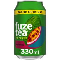 Refresco de té verde con maracuyá FUZE TEA, lata 33 cl