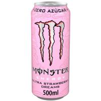 Bebida energética Strawberry Dreams MONSTER, lata 50 cl Bebida energética Strawberry Dreams MONSTER, lata 50 cl
