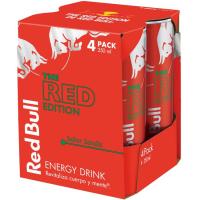 Bebida energética sabor sandía RED BULL, pack 4x25 cl Bebida energética sabor sandía RED BULL, pack 4x25 cl