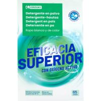 Detergent en pols eficàcia superior EROSKI, maleta 65 dosi