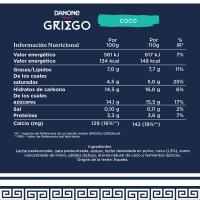 Yogur griego sabor coco DANONE, pack 4x110 g
