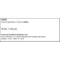 Cava Brut Reserva CASTILLO DE PERELADA, ampolla 75 cl