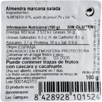 Ametlla marcona salada ELS GARRIGUES, bossa 100 g