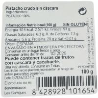 Pistacho crudo sin cáscara LES GARRIGUES, bolsa 100 g