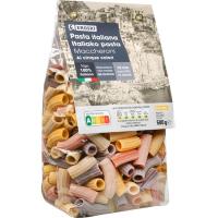 Maccheroni 5 colori EROSKI, paquet 500 g