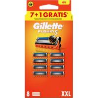 Carregador d'afaitar GILLETTE FUSION 5, pack 7+1 ud