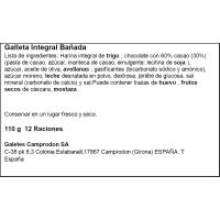 Galleta integral bañada en chocolate BIRBA, caja 110 g