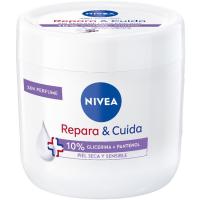 Crema corporal 10% glicerina NIVEA REPARA&CUIDA, tarro 400 ml