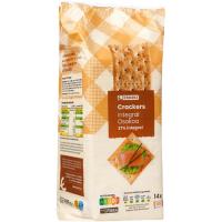 Crackers integrales EROSKI, paquete 500 g