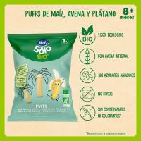 Snack Bio de blat de moro, civada i plàtan HERO, bossa 25 g