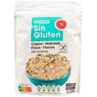 Flocs de civada sense gluten EROSKI, paquet 500 g