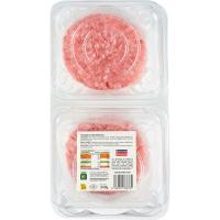Burger meat de cerdo EROSKI, bandeja 540 g