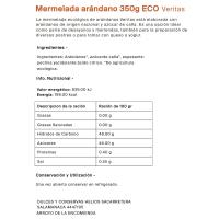 Mermelada de arándanos eco VERITAS, frasco 350 g