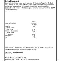 Salsa rocafort YBARRA, bocabajo 250 ml