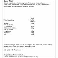 Salsa allioli YBARRA, boca avall 250 ml