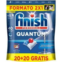 Lavavajillas máquina FINISH QUANTUM, bolsa 20+20 dosis Lavavajillas máquina FINISH QUANTUM, bolsa 20+20 dosis