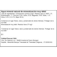 Aigua mineral natural BEZOYA, ecobox 3 litres