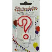 Vela interrogante con filo rojo, 1 ud