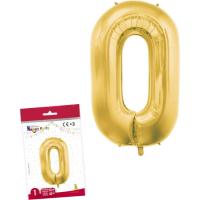 Globo metal·litzat color or 40 cm nº0 GLOBOLANDIA, 1 u