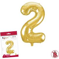 Globo metal·litzat color or 40 cm nº2 GLOBOLANDIA, 1 u