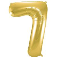 Globo metal·litzat color or 40 cm nº7 GLOBOLANDIA, 1 u