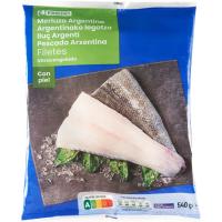 Filete de merluza con piel EROSKI, bolsa 540 g Filete de merluza con piel EROSKI, bolsa 540 g