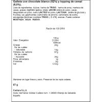 Chocoflakes chocolate blanco CUETARA, bolsa 87 g